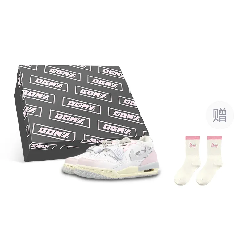 Jordan Legacy 312 Low top Vintage Basketball Shoes Men's Silver Pink