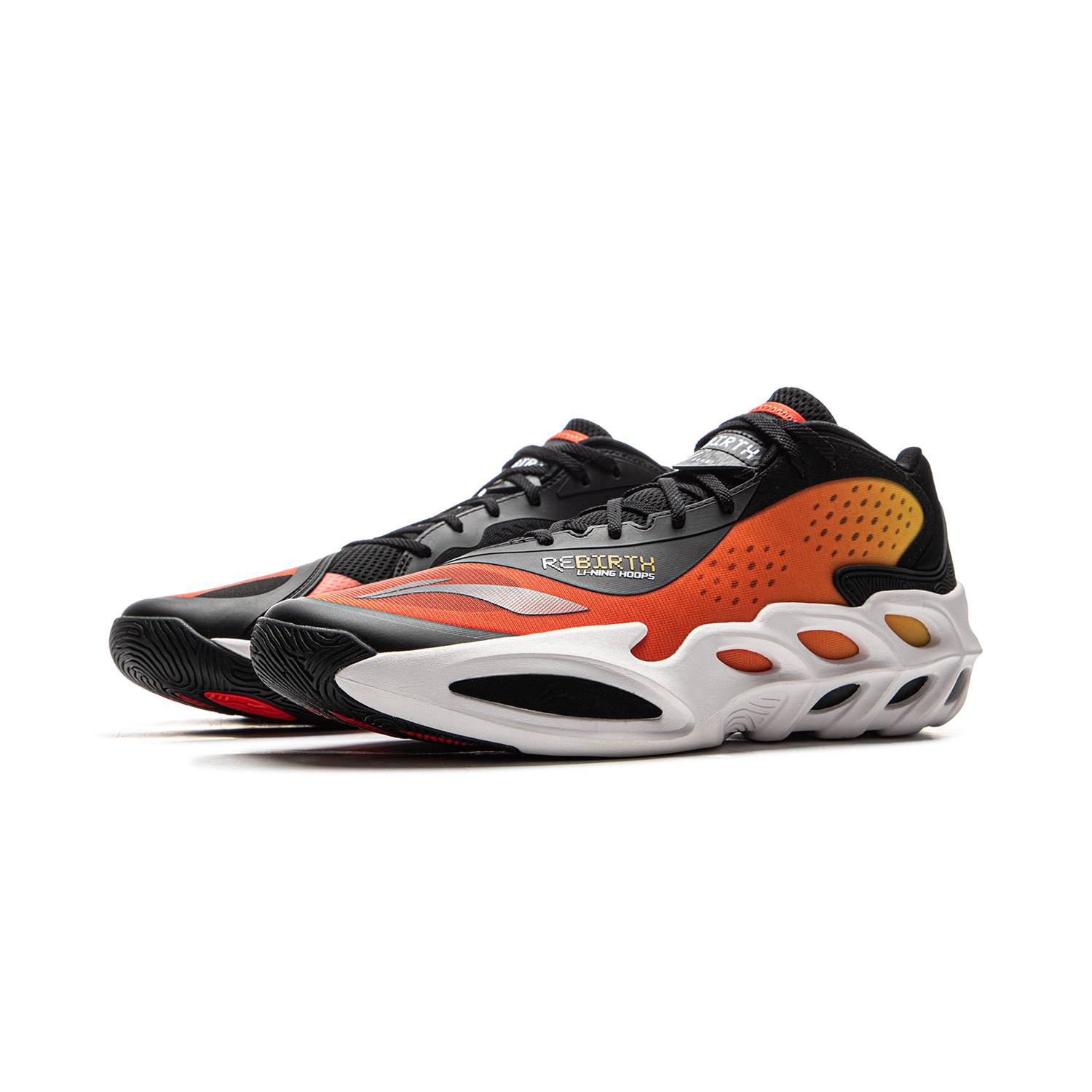 Li Ning XinSheng Mid top Basketball Shoes Men’s Black Red