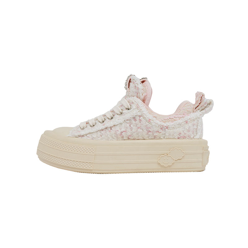 Foreshadow Double Uni1.0 Low top Canvas Shoes Women's White Lover