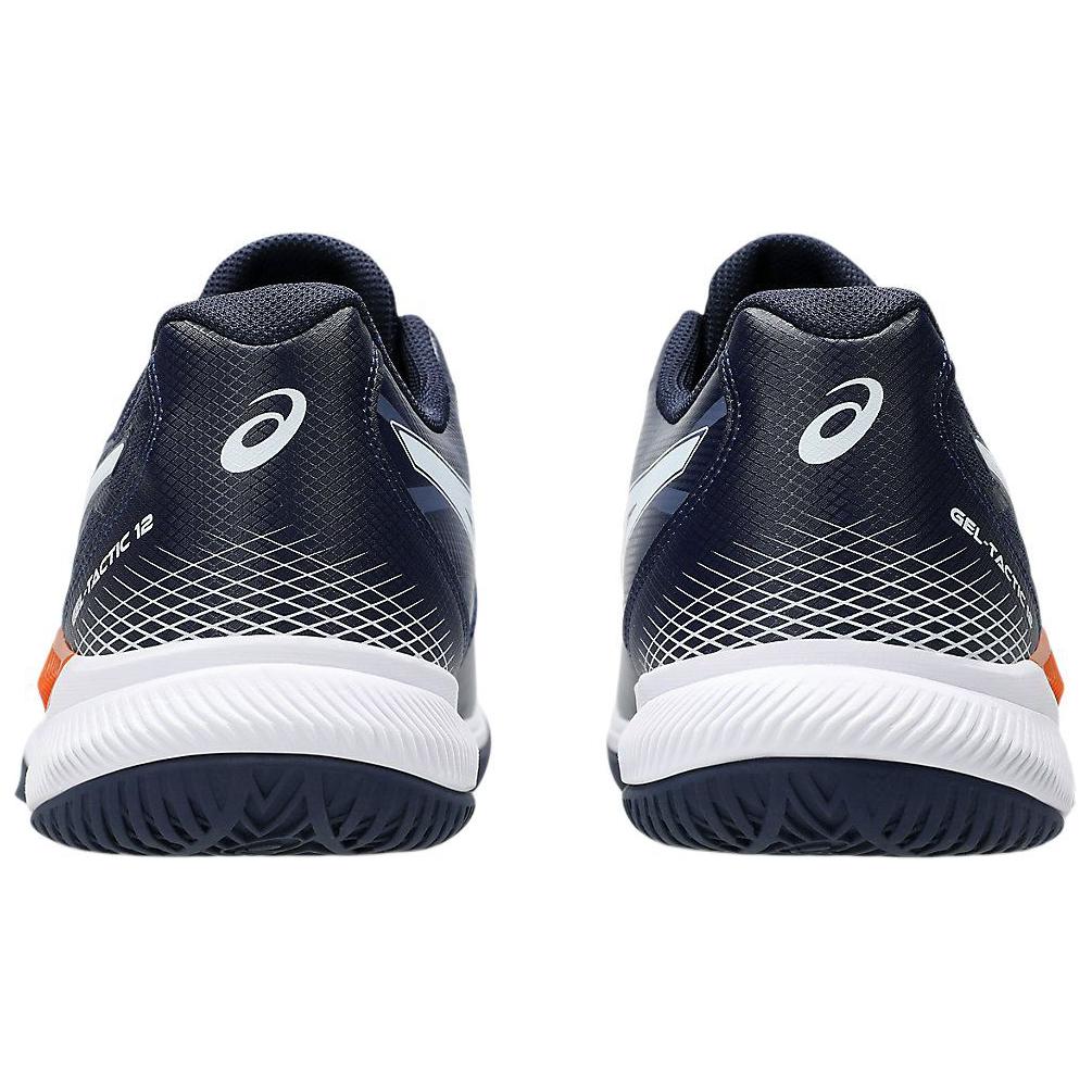ASICS Gel Tactic 12 Artificial Leather Abrasion Resistant Low top Training Shoes Men’s Black White Orange