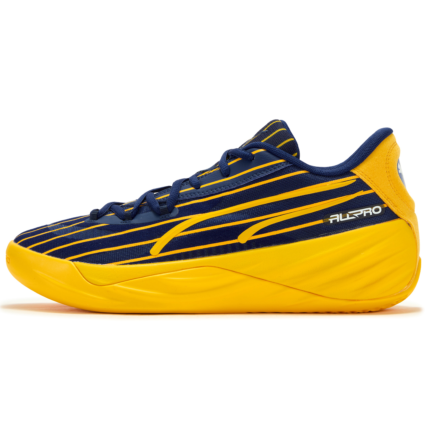 PUMA Puma All-Pro Nitro Pacer Color Soft and Comfortable Non-Slip Wear-Resistant Low-top Basketball Shoes Men's Blue