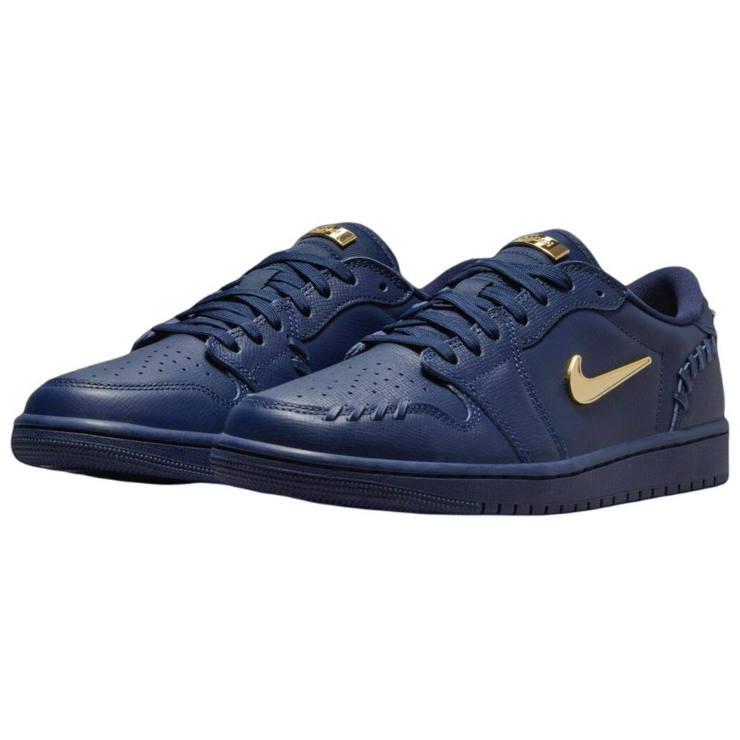 Jordan 1 Low Method Of Make Midnight Navy Metallic Gold Women’s