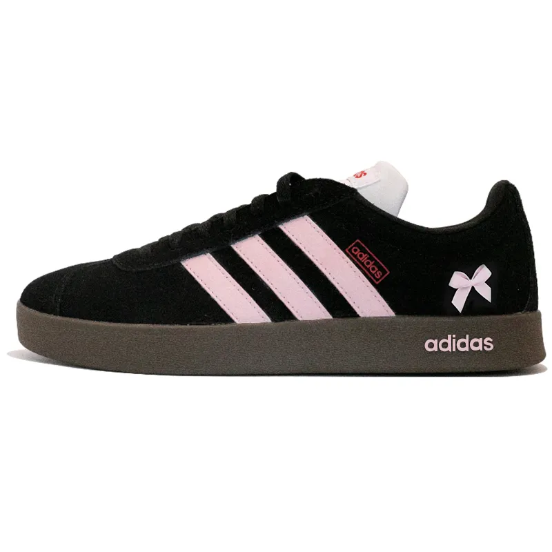 Adidas VL COURT 2.0 Sweet Cool Girl Minimalist Style Slip Resistant Slip Resistant Low top Skateboard Shoes Unisex