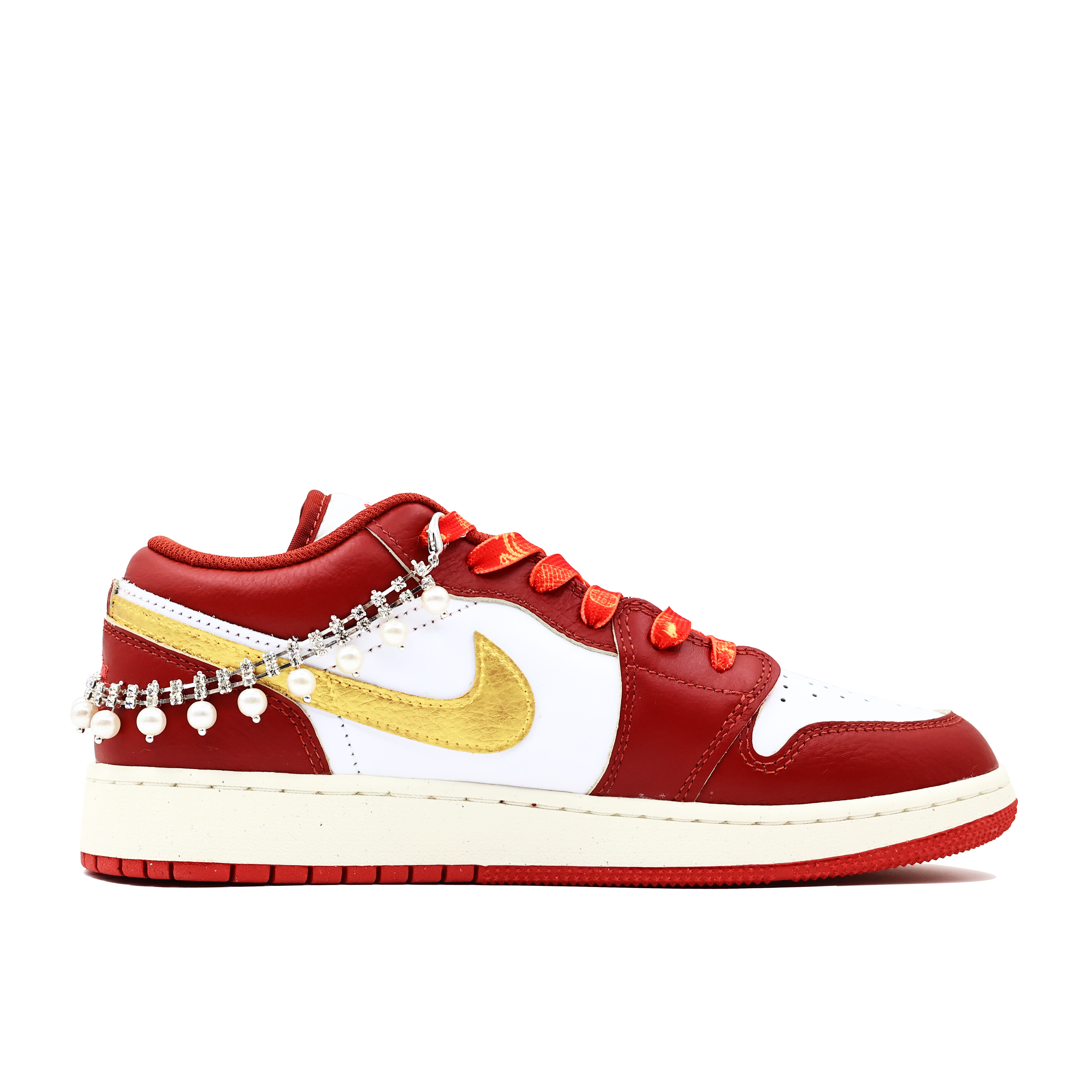 Jordan Air Jordan 1 Vintage Basketball Shoes Women’s Low Top Gold