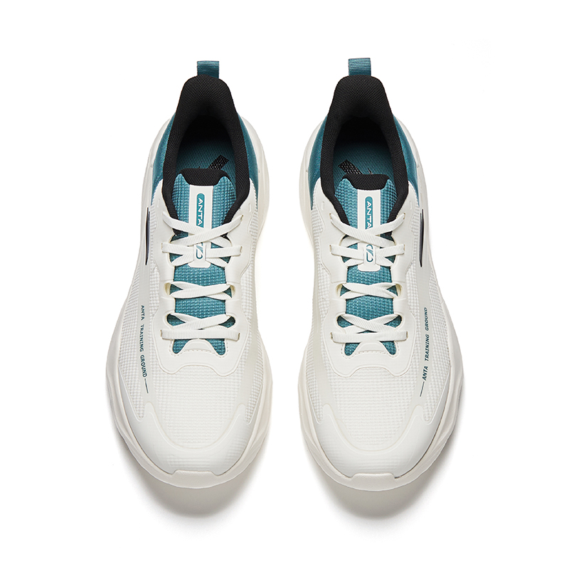 Anta Cushioning Balance Low top Training Shoes Men’s Ivory White Swift Blue Basic Black