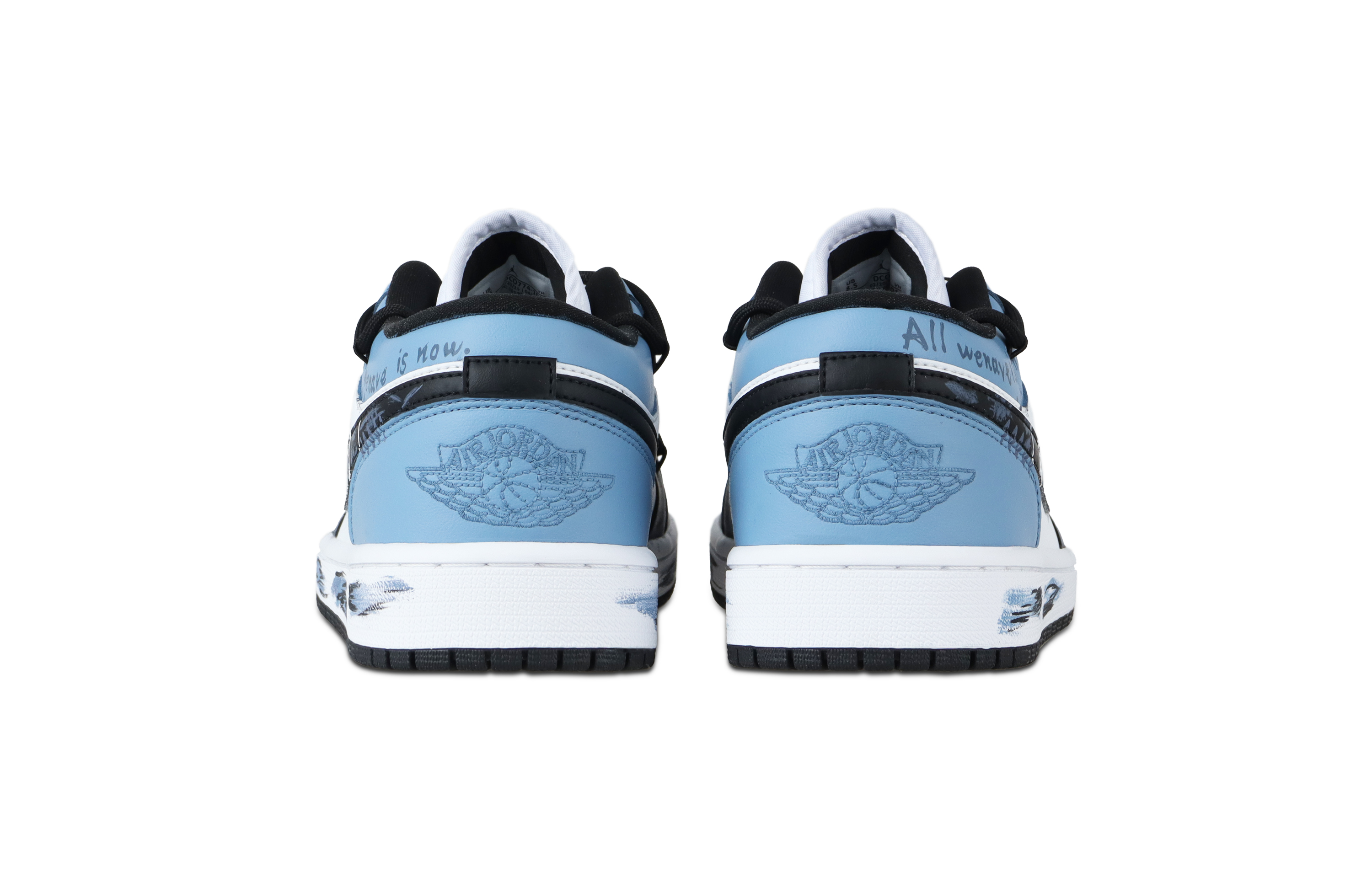 Jordan Air Jordan 1 Present Trend Vintage Basketball Shoes Unisex Blue