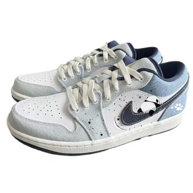 Jordan Air Jordan 1 Vintage Basketball Shoes Men’s Low Top White/Blue