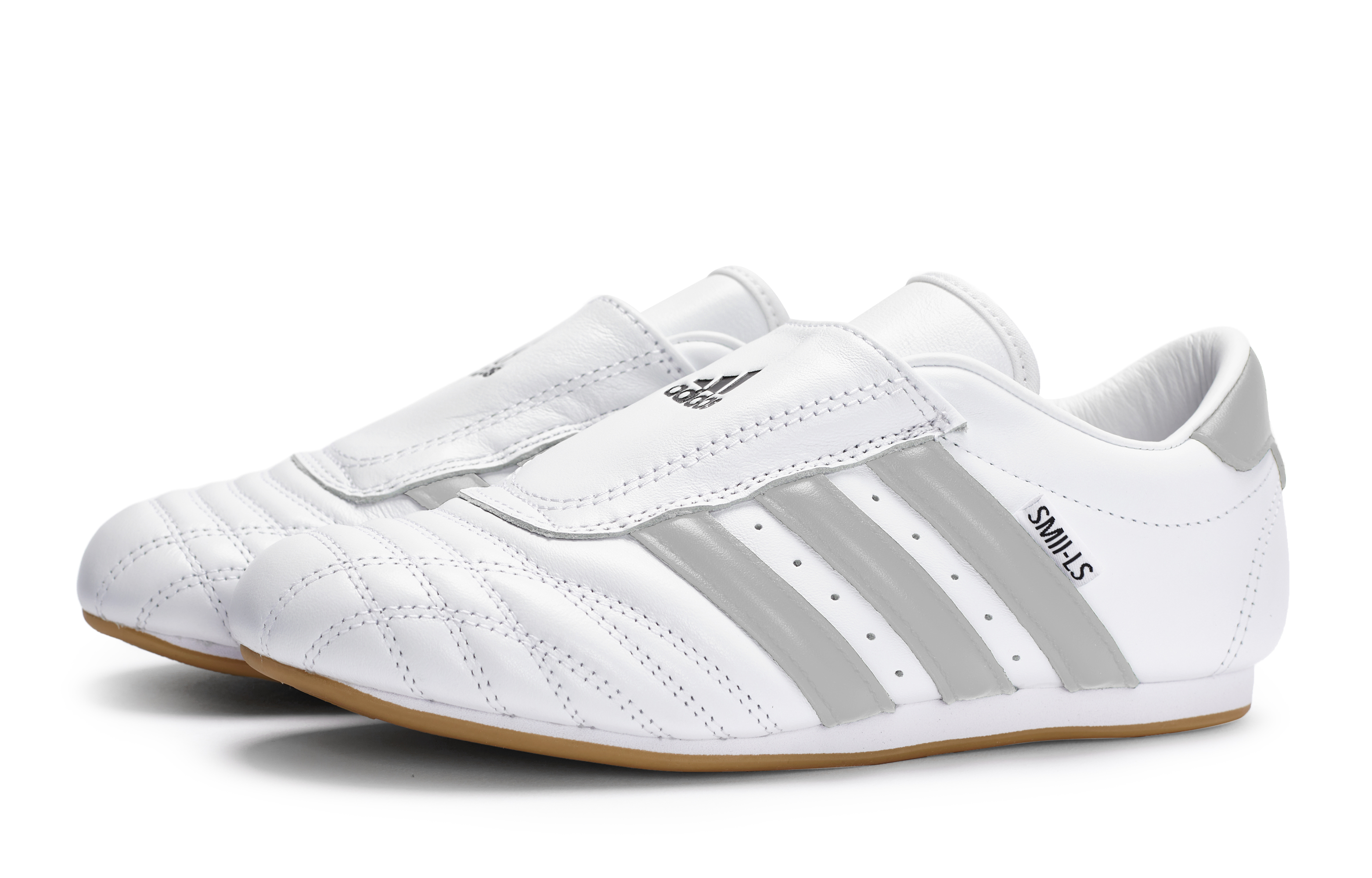 Adidas Originals Taekwondo Slip Resistant Abrasion Resistant Coverage Low top Training Shoes Unisex White Gray