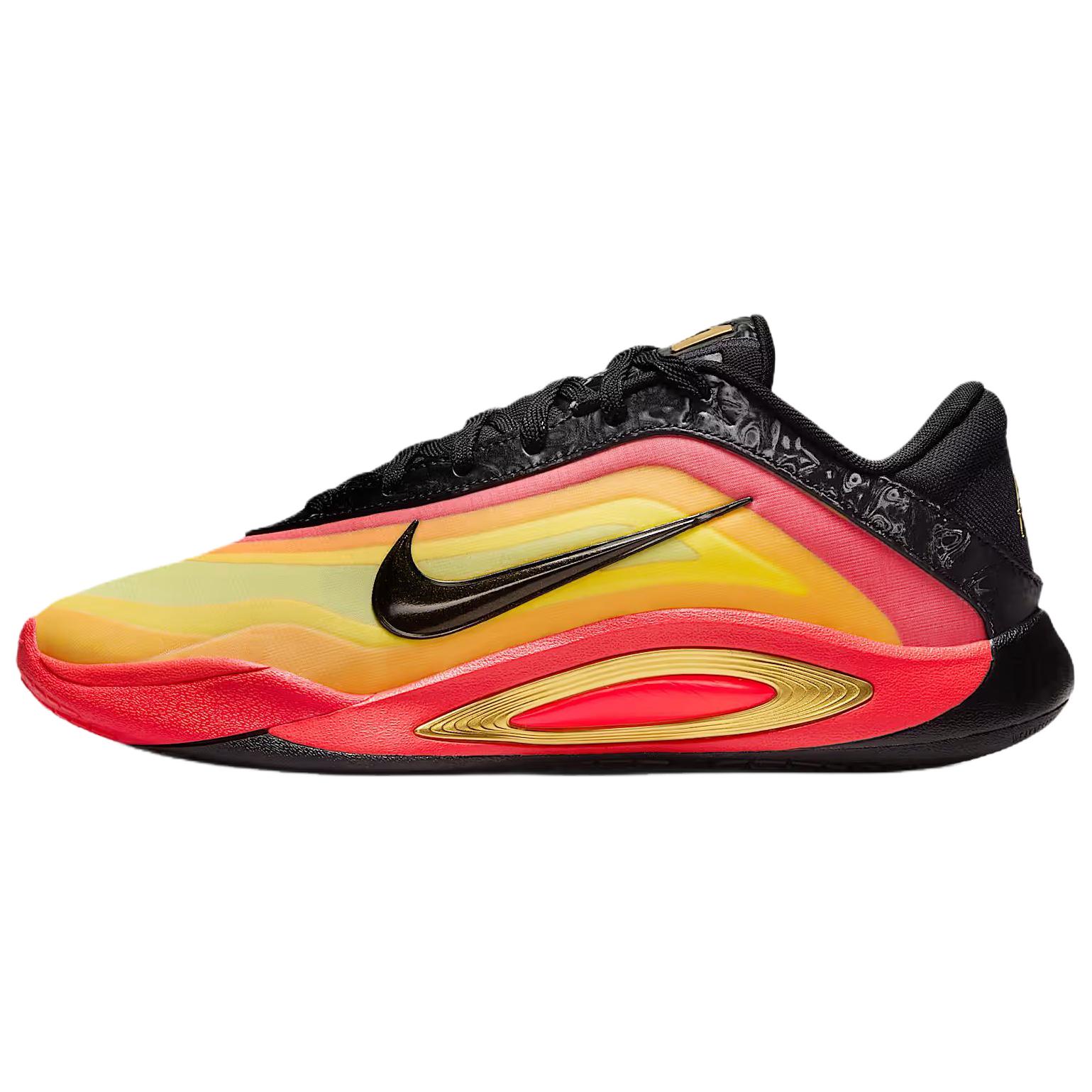 Nike A’One Basketball Shoes Unisex Red Yellow