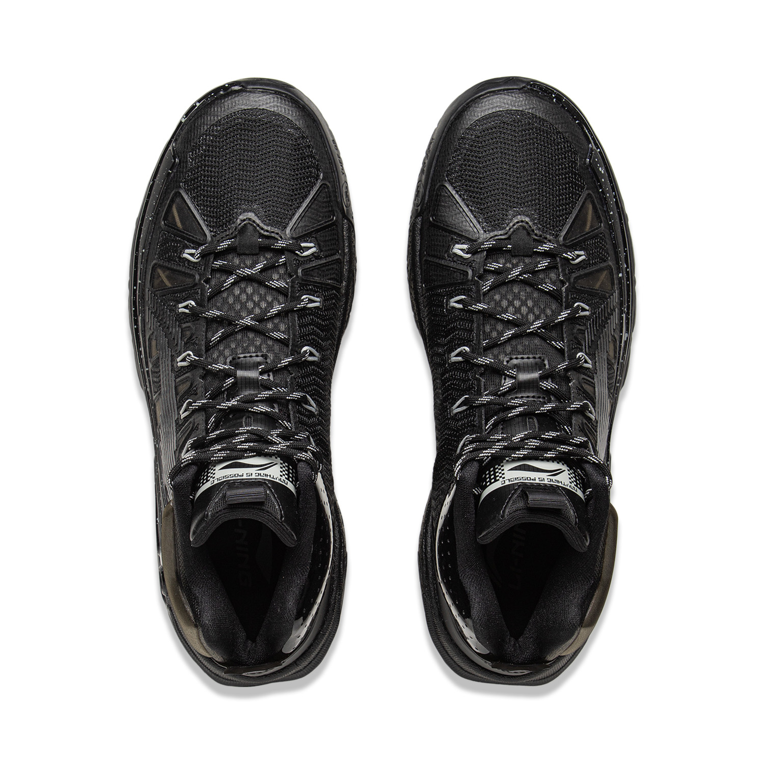 Li Ning Jie Ao 2High Basketball Shoes Men’s High Top Black
