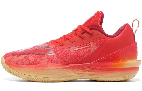 PEAK Taichi Triangle 3.0 Cushioning Slip Resistant Abrasion Resistant Low top Basketball Shoes Men's PEAK Red