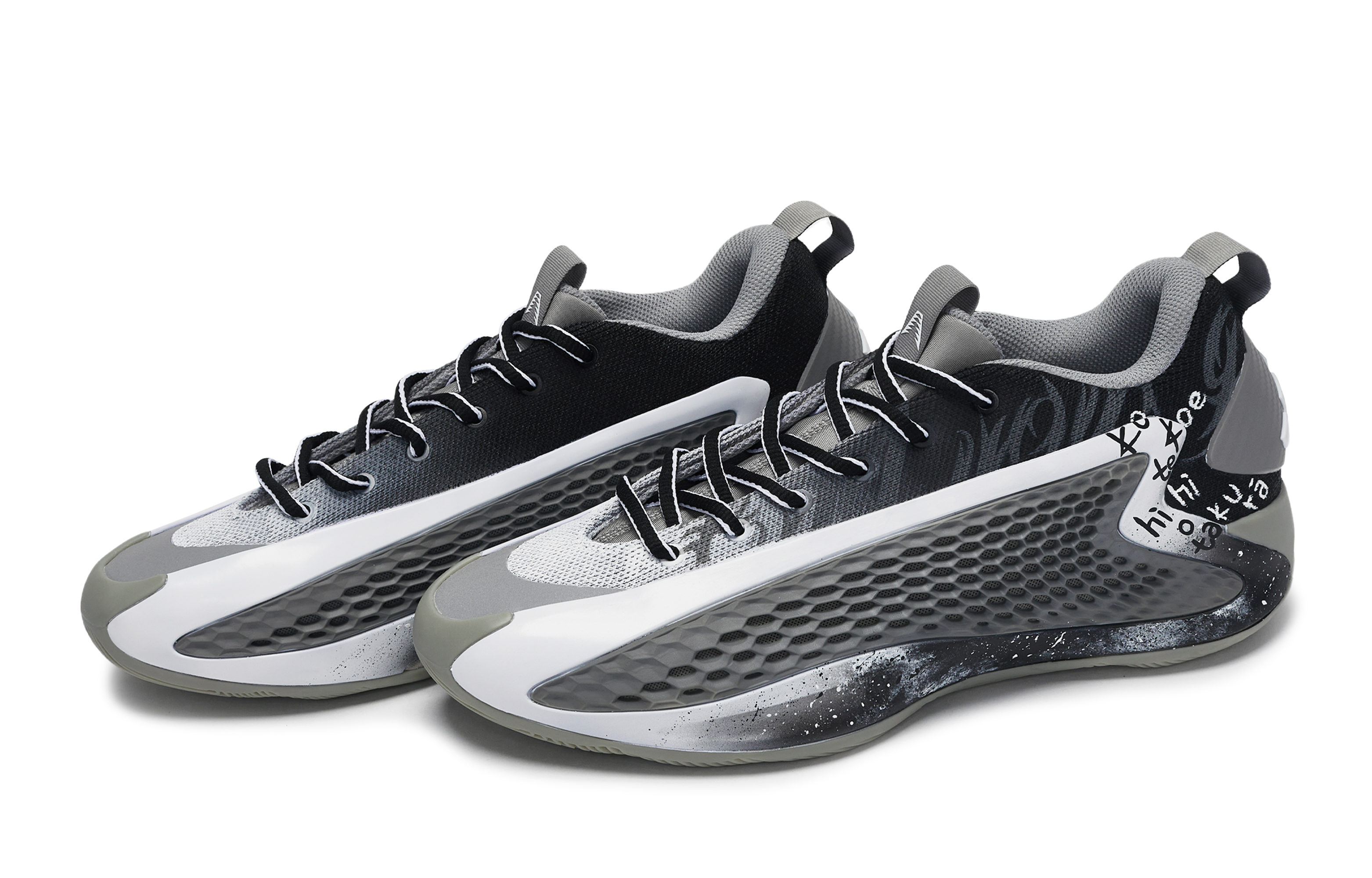 Adidas A.E. 1 Basketball Shoes Unisex Low Top Black/White/Gray