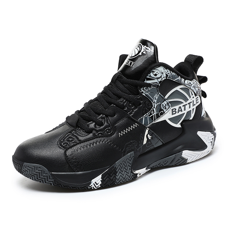 MEKY Cushioning Slip Resistant Abrasion Resistant Breathable Support Mid top Basketball Shoes Men’s