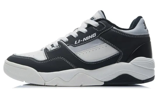Li Ning Retro 80s Soft And Comfortable Wear resistant And Lightweight Low top Vintage Basketball Shoes Women's Black