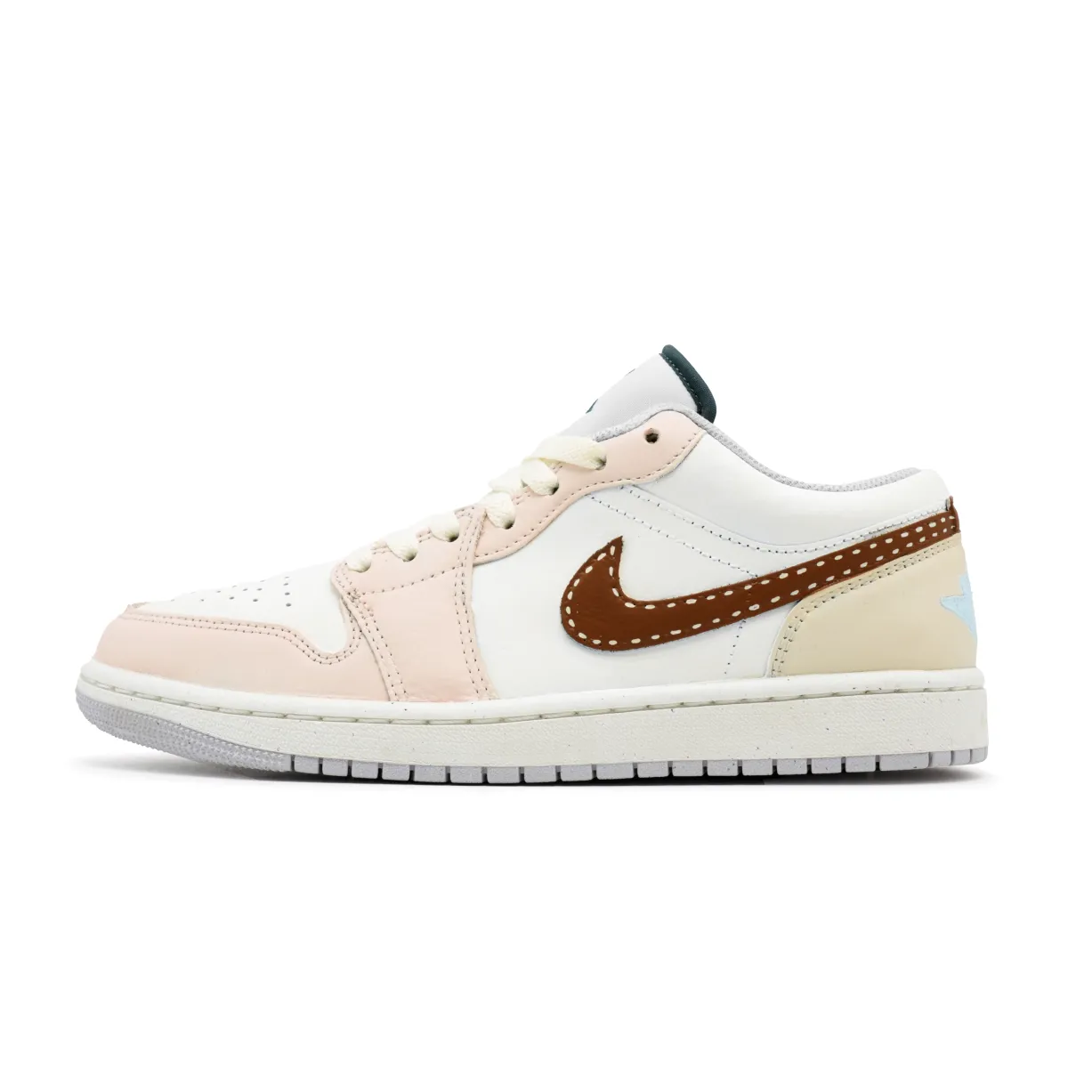 Jordan Air Jordan 1 Macaron Leather Abrasion Resistant Abrasion Resistant Low top Vintage Basketball Shoes Unisex