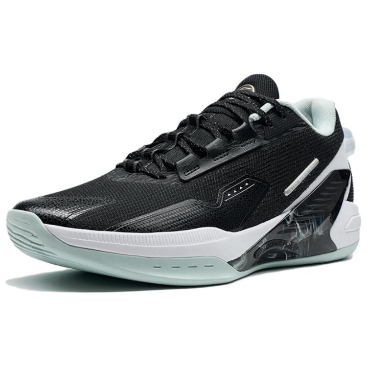 XTEP Serpent Strike TD Cushioning, Wear Resistant Low top Basketball Shoes Men’s Black White