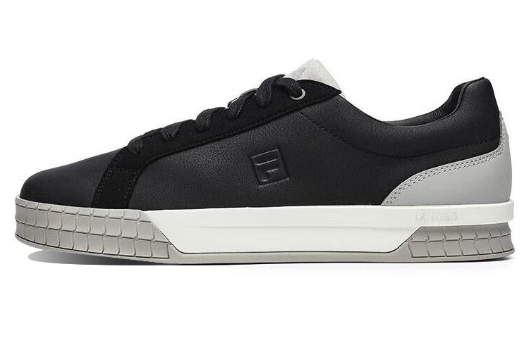 FILA ACE Leather Low top Modest Skateboard Shoes Black