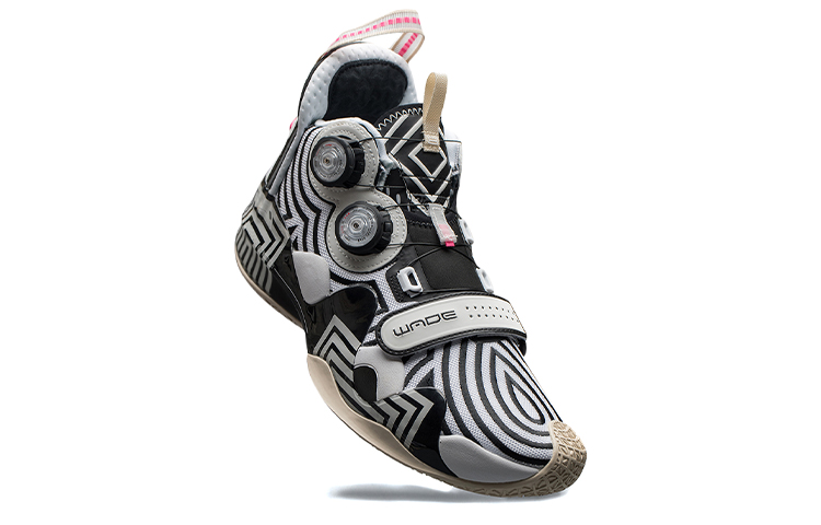 Li Ning WAY OF WADE Basketball Shoes Men's Mid Top Black/White