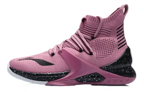 Li Ning Blockade Cushioning Slip Resistant Abrasion Resistant High top Basketball Shoes Men's Red Black White