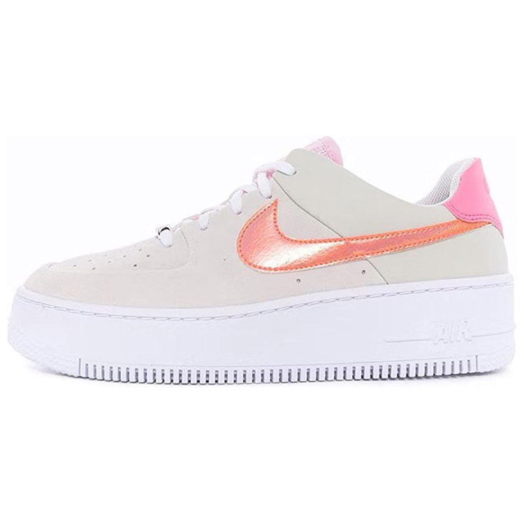 Nike Air Force 1 Sage Low Light Bone Hyper Crimson Women's