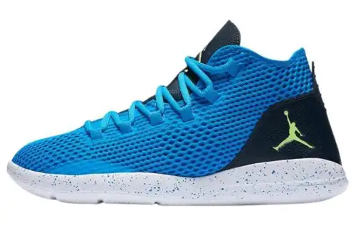 Jordan Reveal Cushioning, Wear Resistant Mid top Vintage Basketball Shoes Men's Blue Black