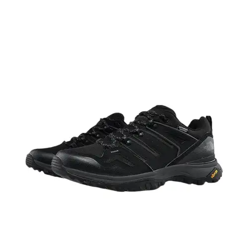 THE NORTH FACE Waterproof Slip Resistant Low top Mountaineering & Hiking Shoes Men's Black/Gray