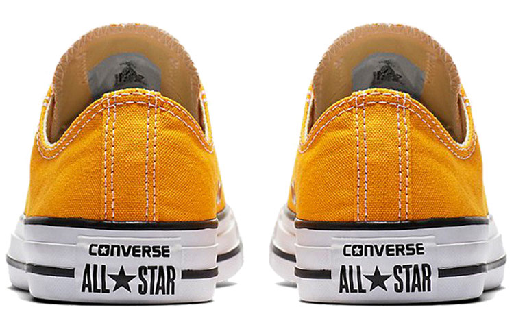 Кеды Converse Chuck Taylor All Star Seasonal Color Low Top (желто-белые) — Жёлтый / белый — фото 5