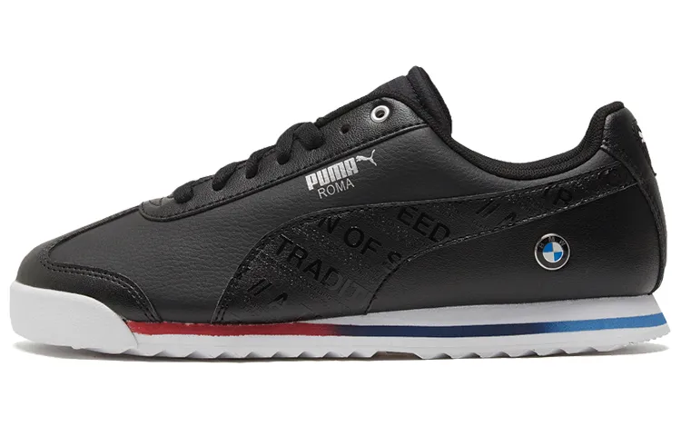 PUMA Bmw Mms Roma Low Top Running Shoes Black/White