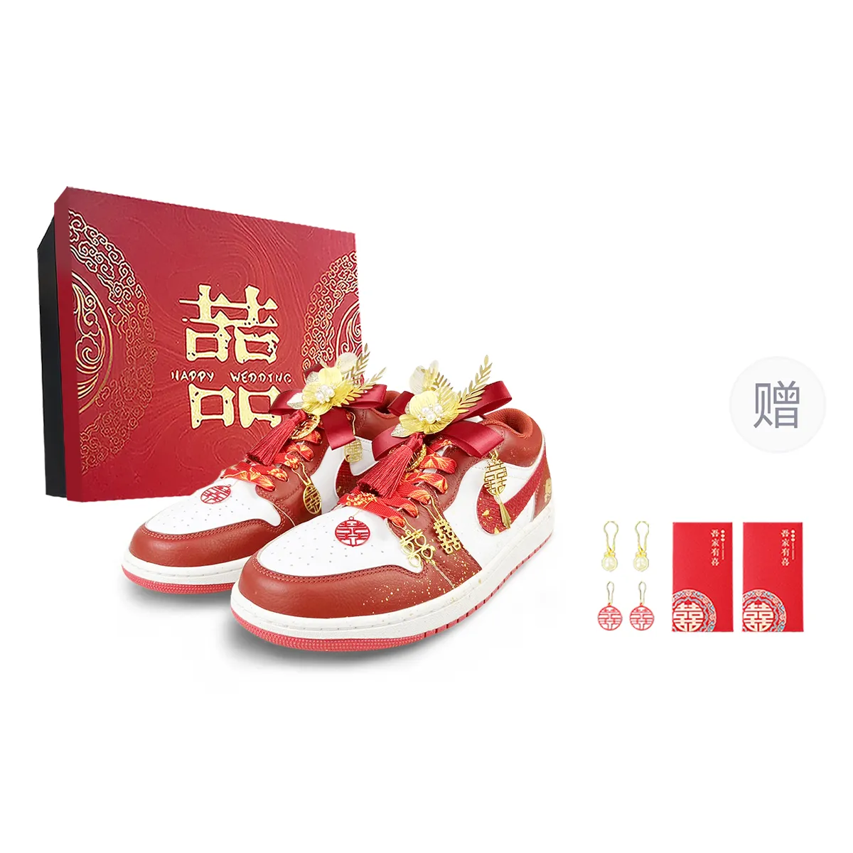 Jordan Air Jordan 1 Slip Resistant Abrasion Resistant Low top Vintage Basketball Shoes Men's Sand Dune Red