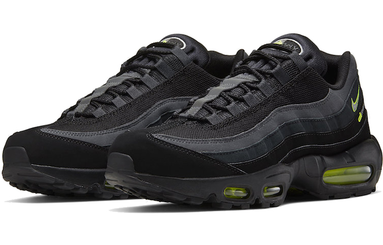 Nike Air Max 95 Retro Logo Black Grey Volt