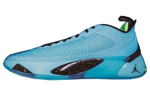 Jordan Luka 1 'Rotary' PE Cushioning, Wear Resistant Low top Basketball Shoes Men's Blue Black
