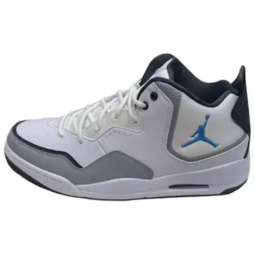 Jordan Courtside 23 Cushioning Mid top Basketball Shoes Men's White Gray