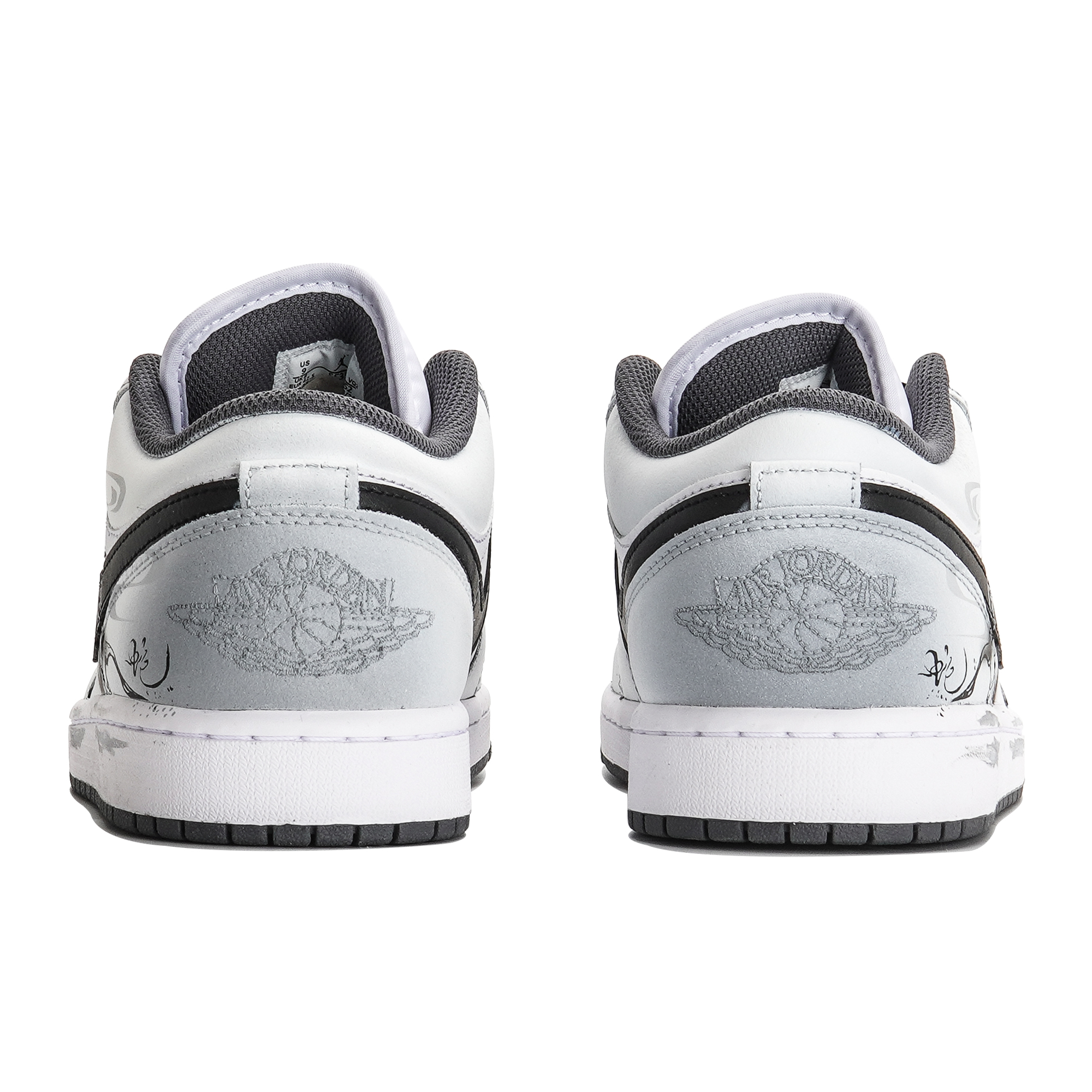Jordan Air Jordan 1 3 Times Laboratory Abrasion Resistant Low top Vintage Basketball Shoes Unisex White