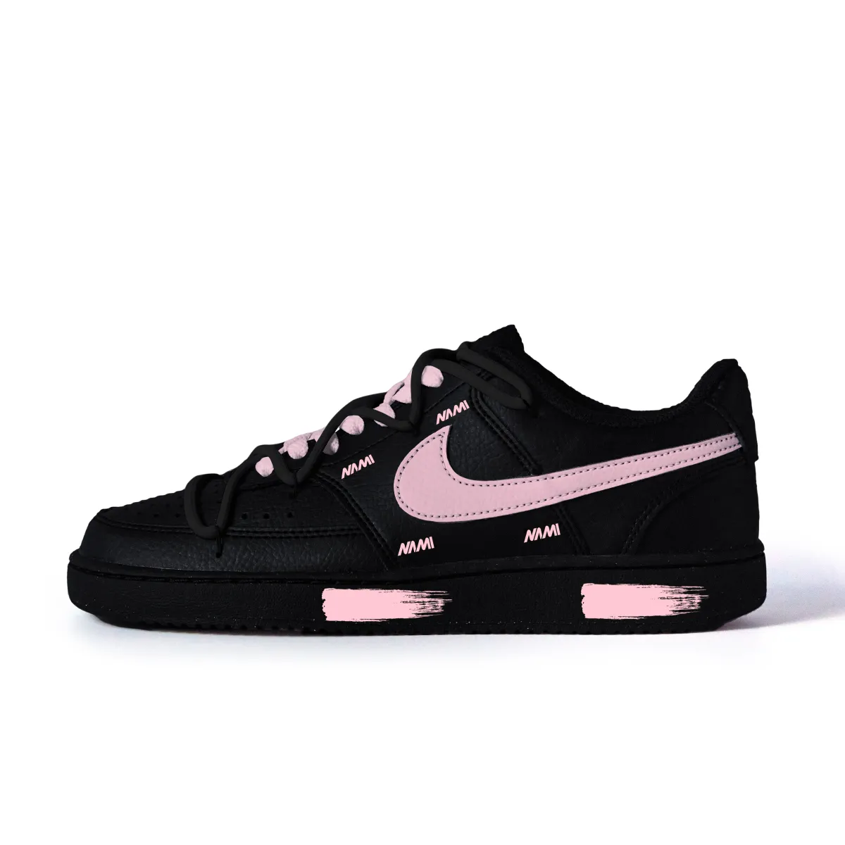 Nike Slip Resistant Abrasion Resistant Low top Skateboard Shoes Unisex Black