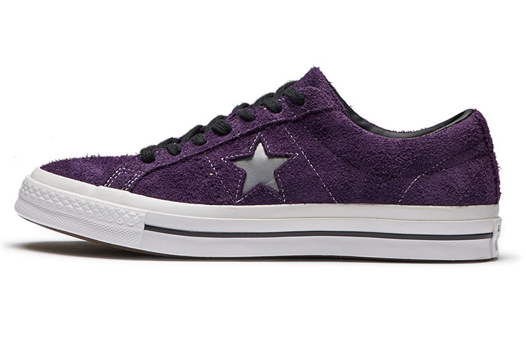 Кеды Converse One Star (бело-фиолетовые) — фото 1