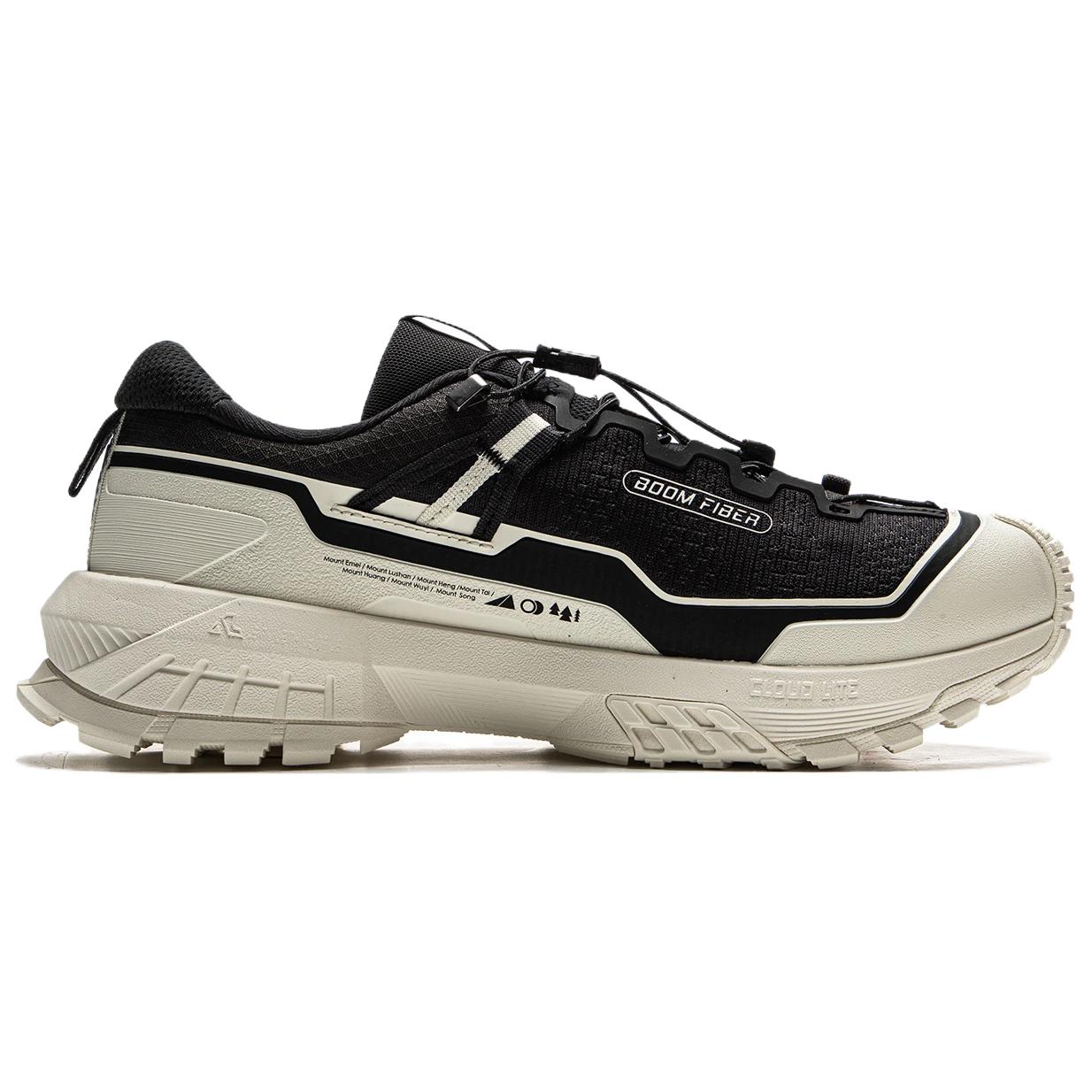Li Ning Outdoor CF Tracing, Xingchuan Pro Low top Hiking Shoes Unisex Black White
