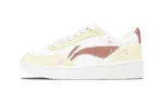 Li Ning Sourdough Abrasion Resistant, Lightweight, Balanced Low top Skateboard Shoes Women's Beige Yellow