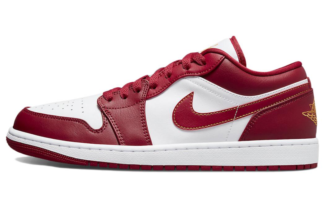 Jordan Air Jordan 1 low \"cardinal\" модные Низкая банда винтаж баскетбольные кроссовки мужской стиль белый красный