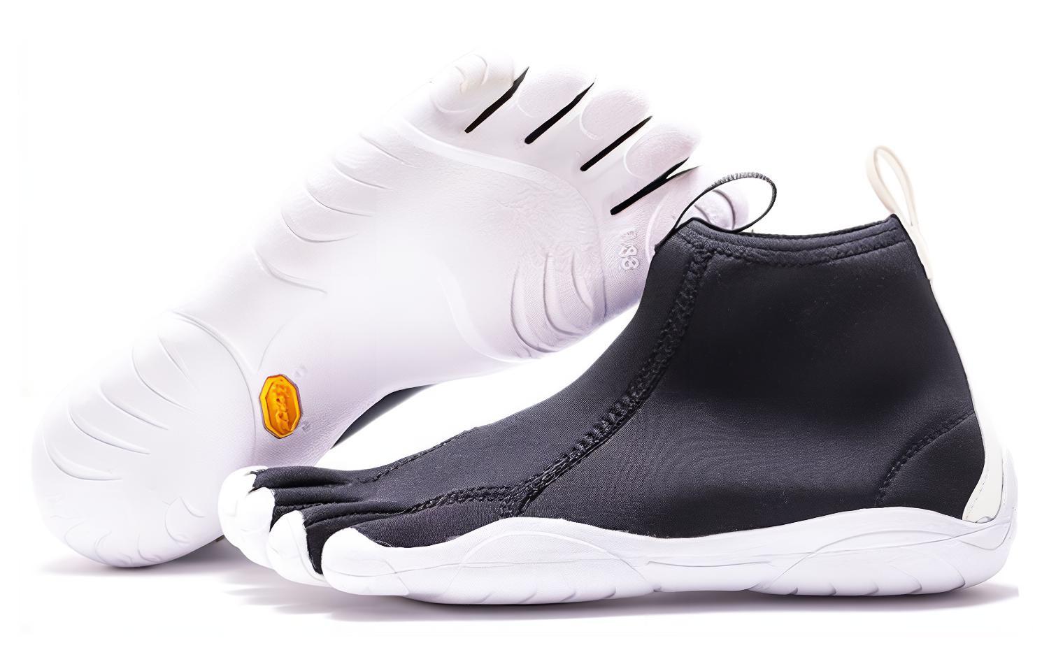 Vibram Five Fingers Shoes Abrasion Resistant Lightweight Breathable Slip Resistant Mid top Training Shoes Men’s Black
