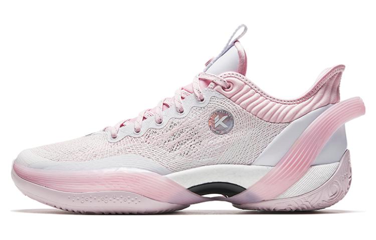 Anta Anta Three-Point Rain 1st Generation Sakura Cement Busters Upper Comfortable and Versatile Low-top Nitrogen Technology Outfield Basketball Shoes Men's White Pink