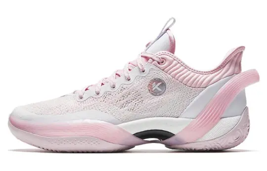 ANTA Three Point Rain1.0 Basketball Shoes Men's Low Top White/Pink