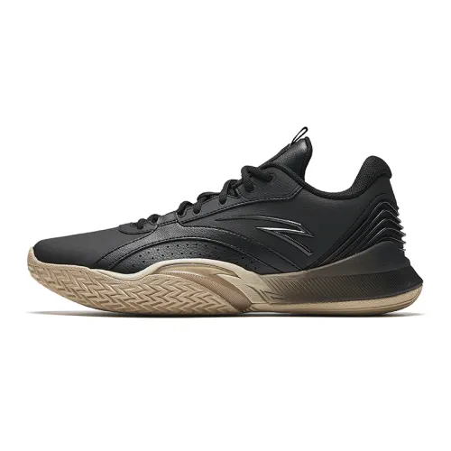 Anta Wind Tunnel 5 Slip Resistant Abrasion Resistant Low top Basketball Shoes Men's Black