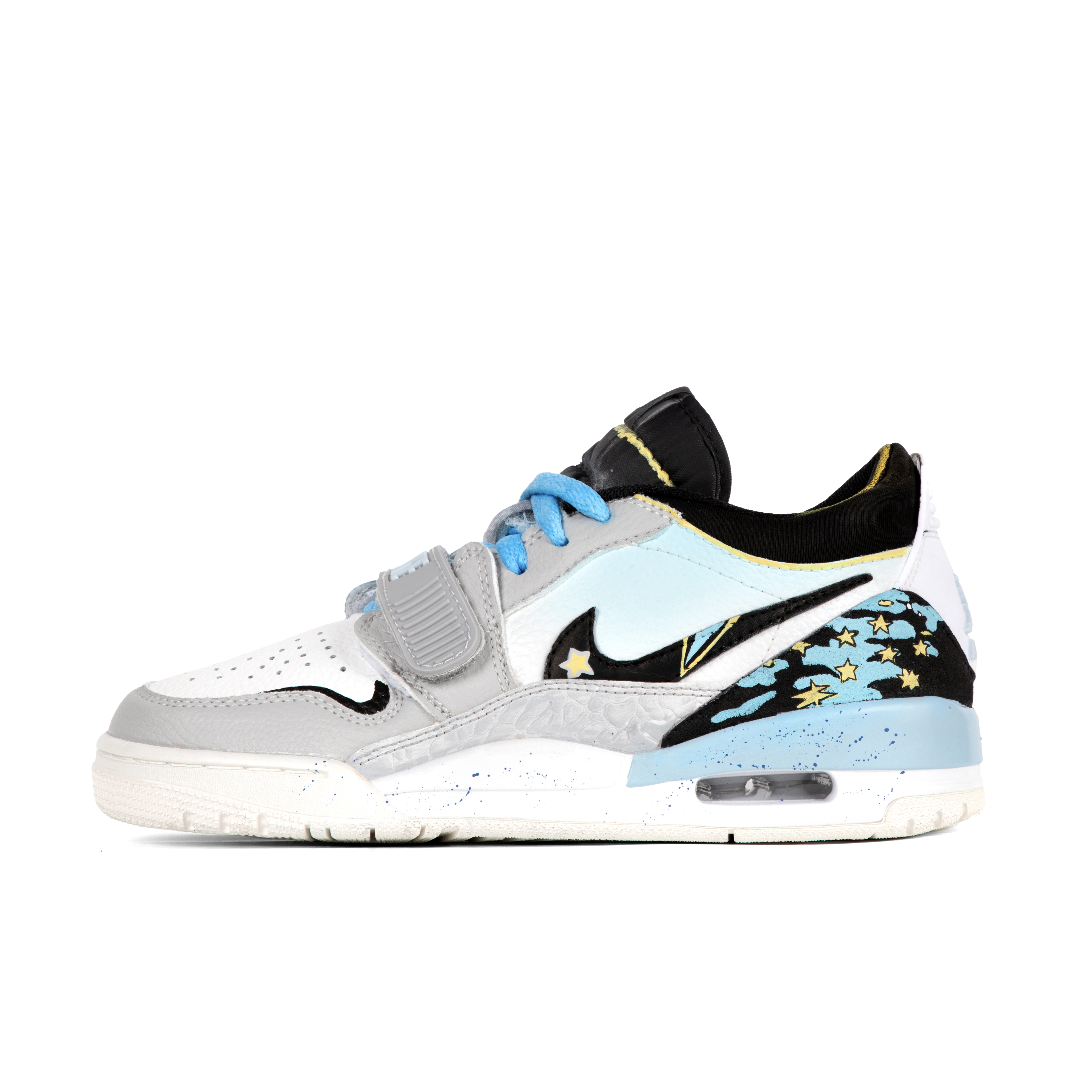 Jordan Legacy 312 Cushioning Slip Resistant Low top Vintage Basketball Shoes Men’s Smoke Blue