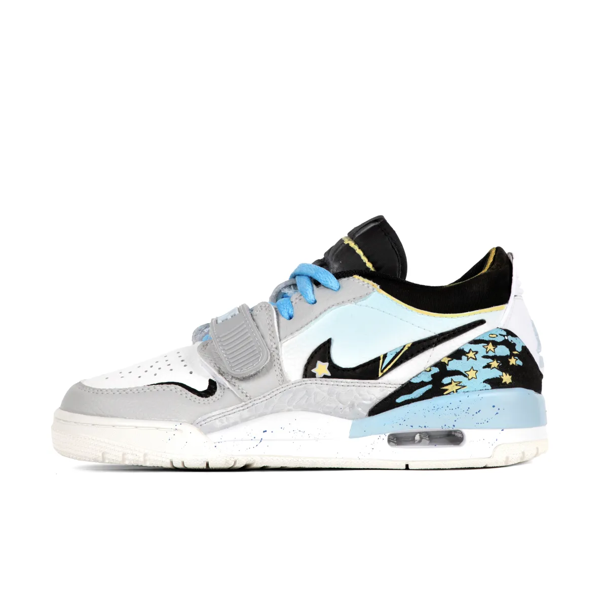 Jordan Legacy 312 Cushioning Slip Resistant Low top Vintage Basketball Shoes Men's Smoke Blue