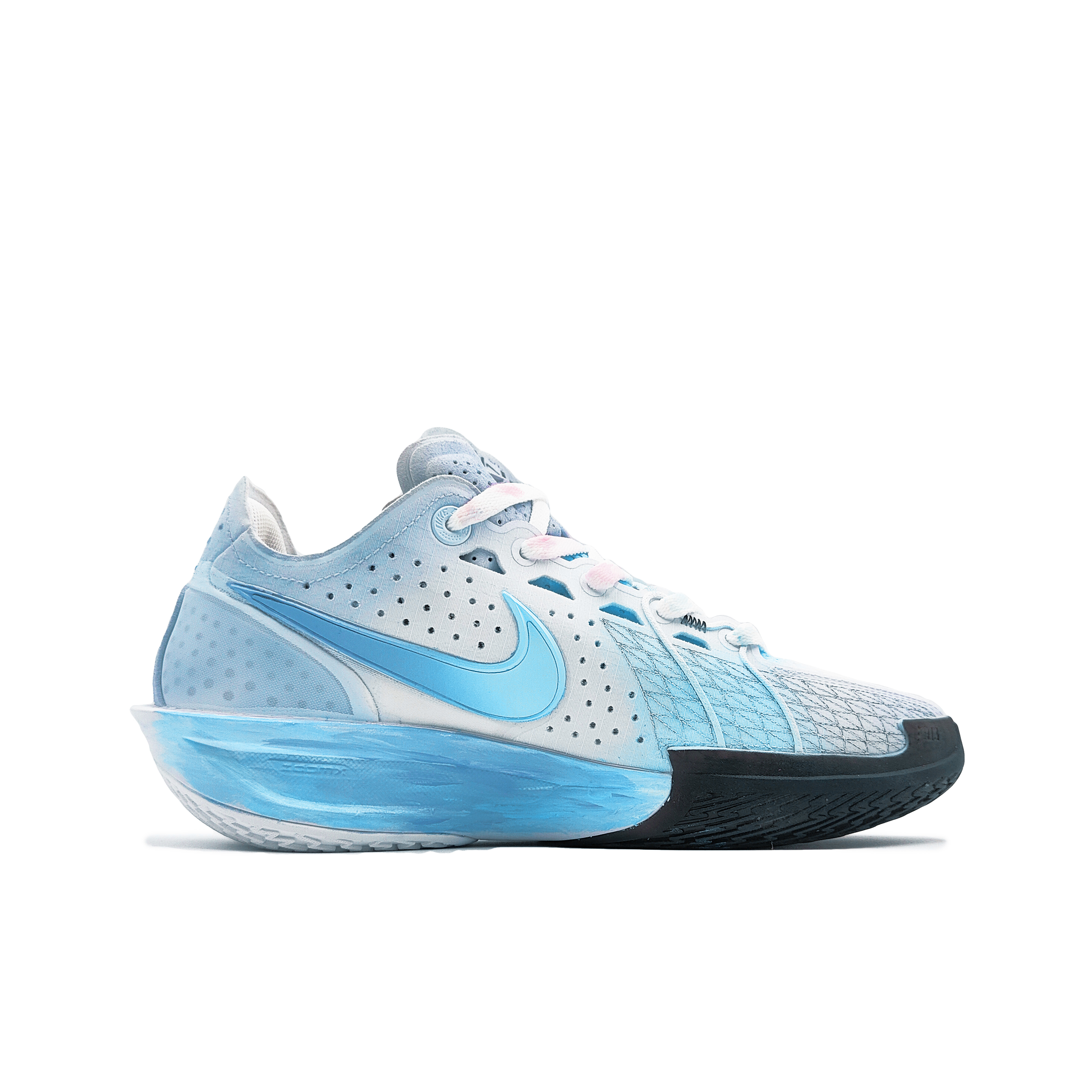 Nike Air Zoom G.T. Cut3 At The Summit Of EP Iceberg Abrasion Resistant Low top Basketball Shoes Unisex Blue White