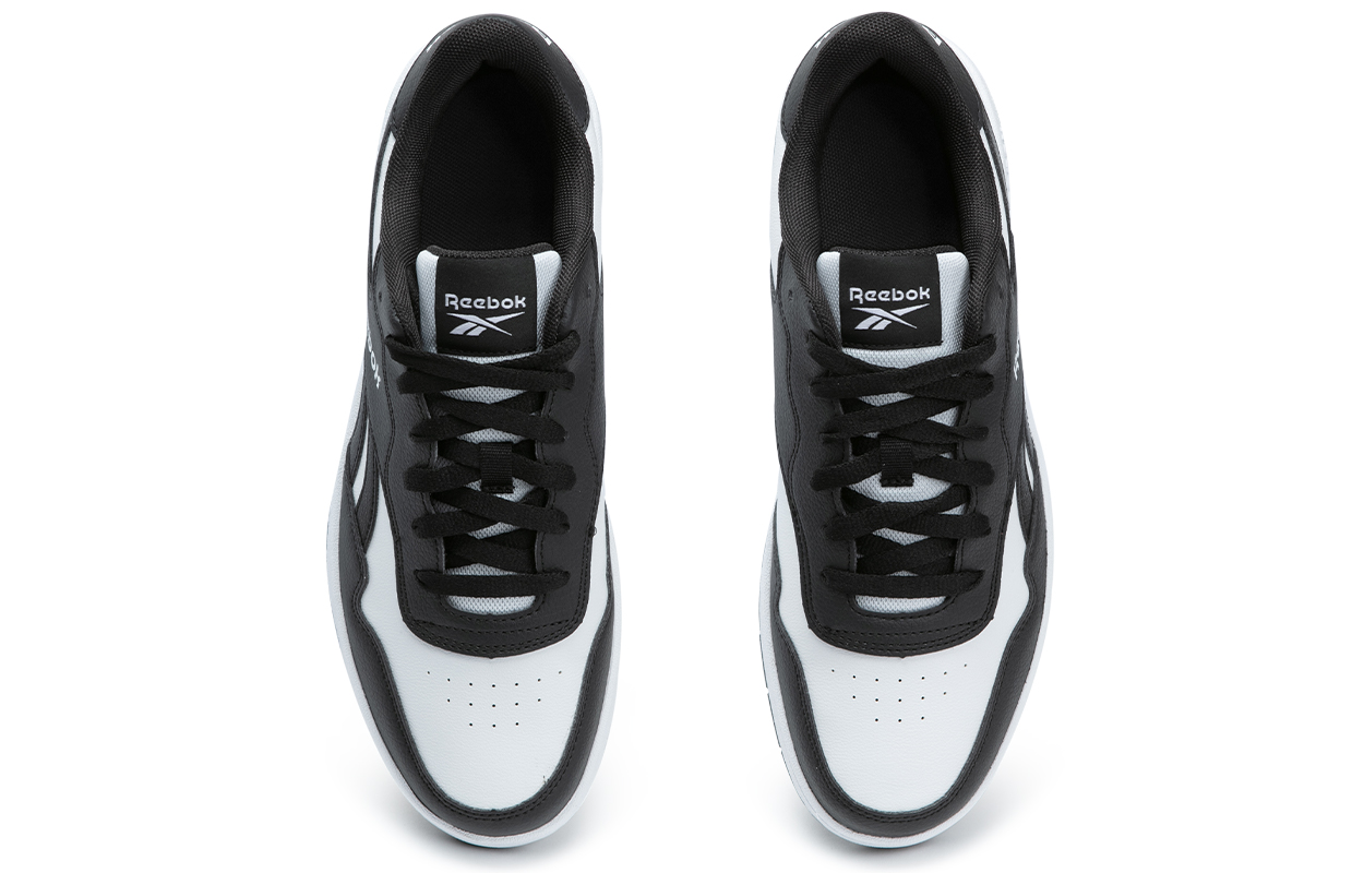 Reebok BB 1000 Wear resistant And Lightweight Low top Basketball Shoes Unisex Black White Colorway