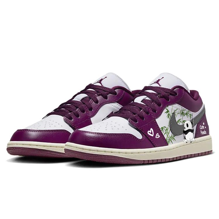 Jordan Air Jordan 1 Vintage Basketball Shoes Women’s Low Top Purple/Red