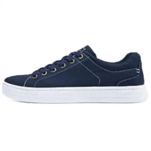 Skechers Bob's Wear resistant And Lightweight Low top Canvas Shoes Men's Blue