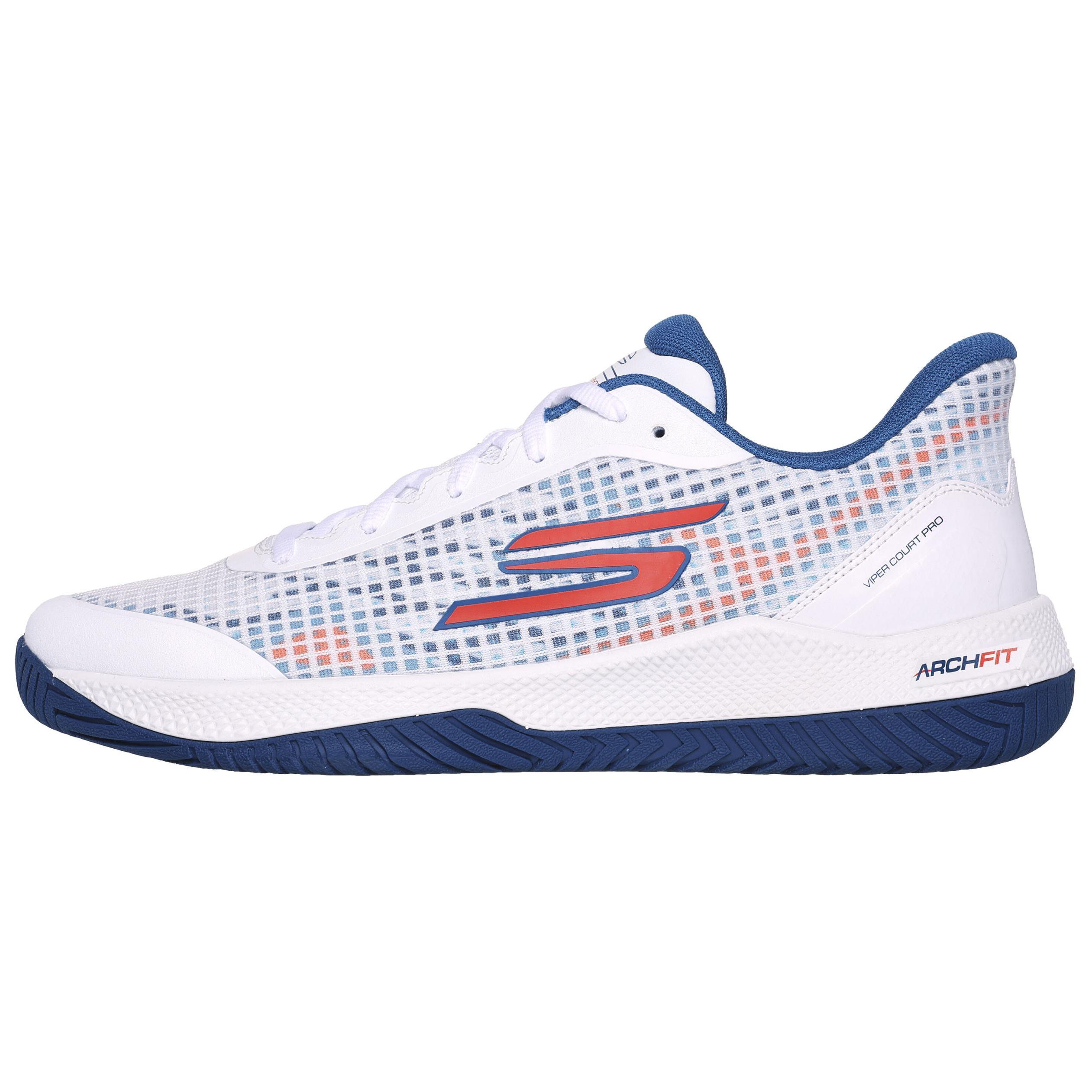 Skechers Viper Court Pro Low top Training Shoes Men’s White Blue