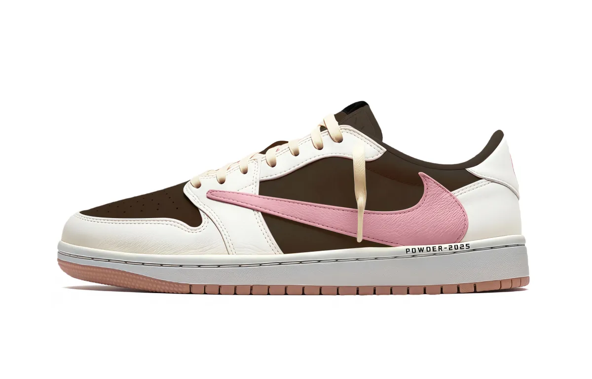 Travis Scott X Jordan Air Jordan 1 Vintage Basketball Shoes Unisex Low-top White